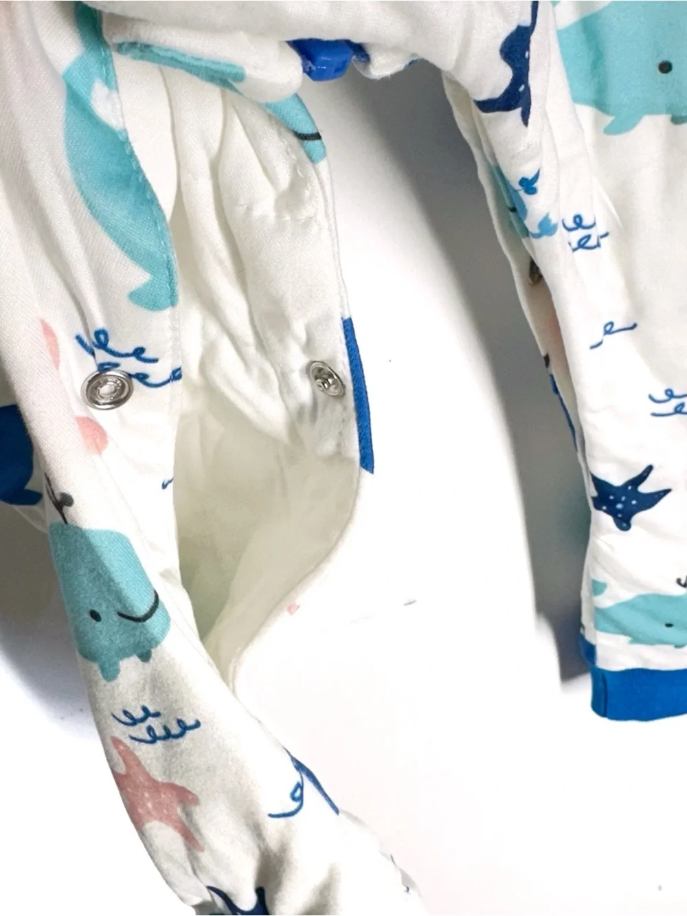 Litto Goose Toddler Sleep Sack cuffed  Baby Wearable Blanket Whale Design S NEW